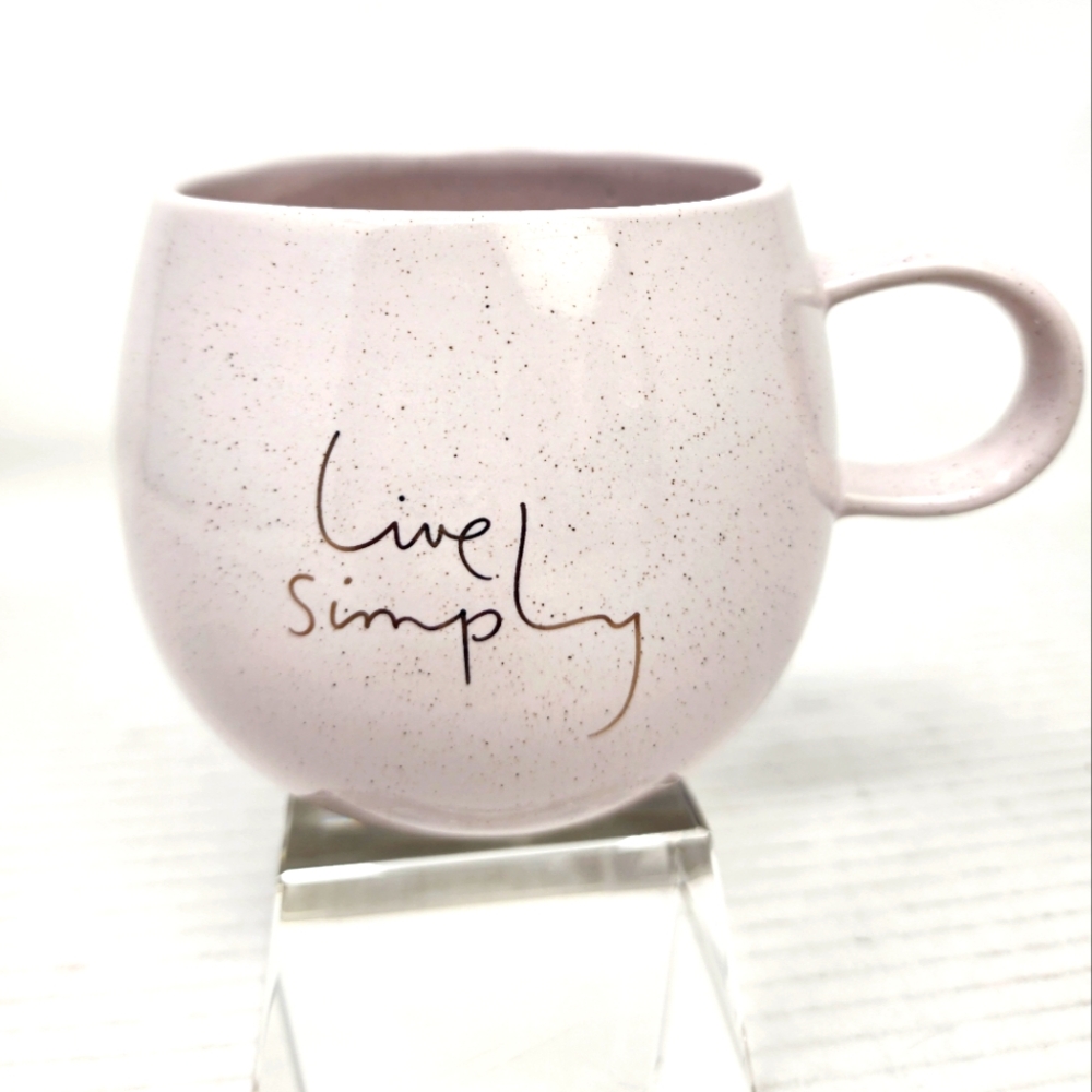 Minimalist Ceramic Coffee Cup Live Simply Trendy Mug